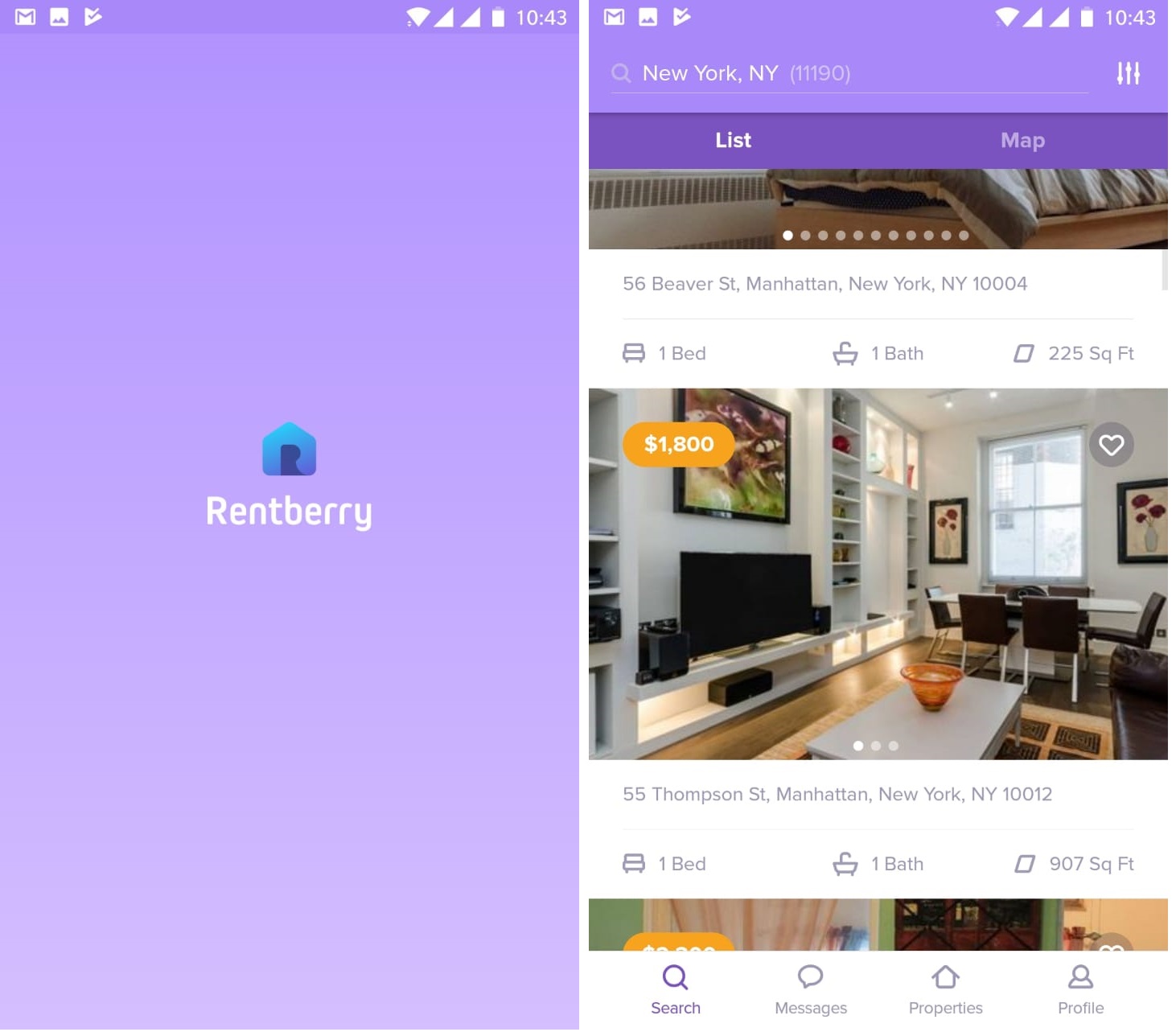 Find apartments for rent around the world using the Rentberry mobile app