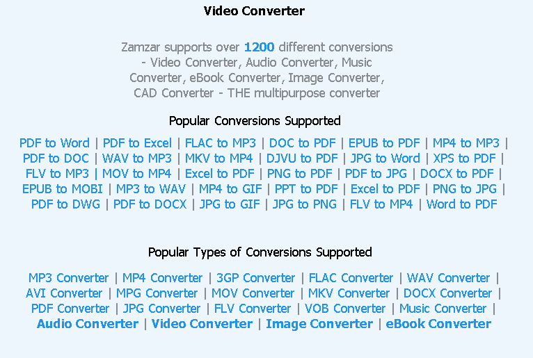 Zamzar File converter inDepth Review