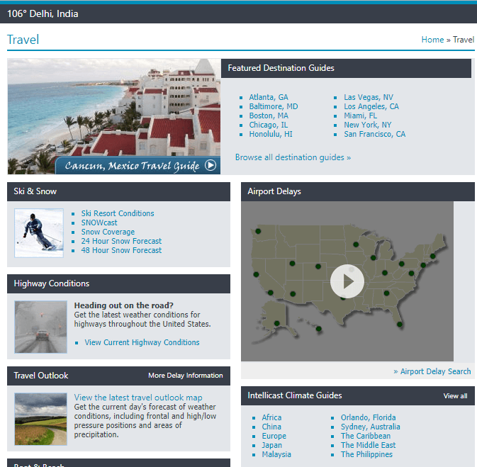Intellicast Review Get Detailed Weather Forecast For Up to 10 days In