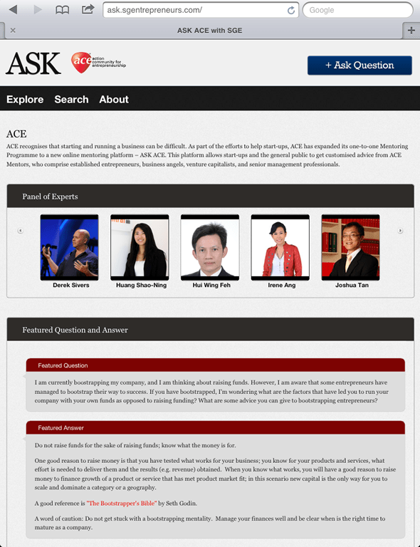 ASK ACE with SGE Mentors Are Here To Help You