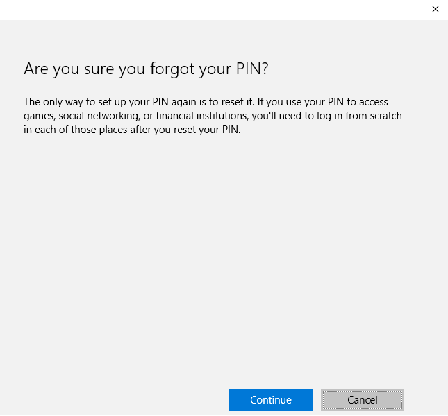 Remove & Reset to Disable PIN in Windows 8 / 8.1 / 10 - Tech Journey