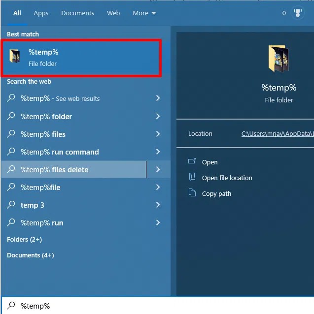 [Windows Guide] How To Access Temp Files In Windows 10