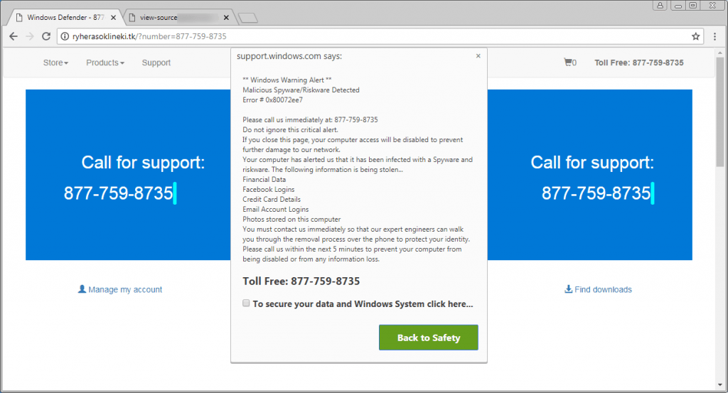 Tech Support Scam Affects Thousands of WordPress Websites