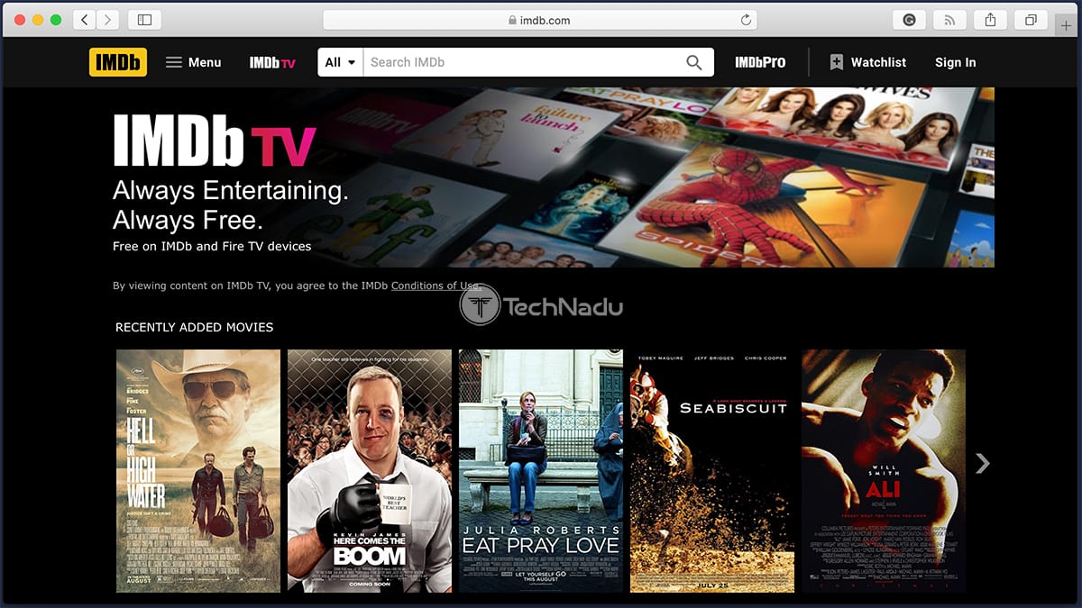 Free Movie Streaming Sites No Sign Up Required 2020