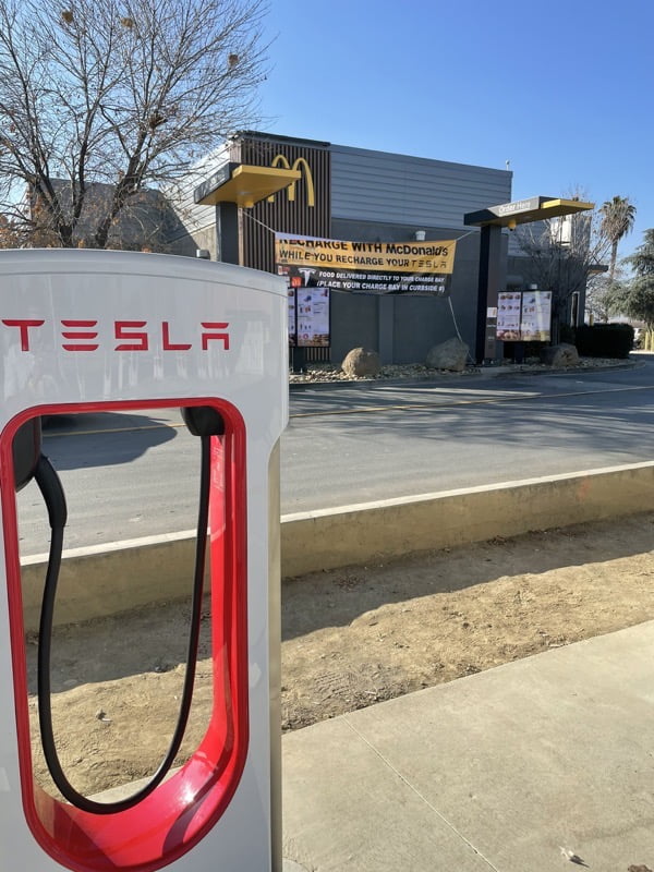 McDonald’s Offers Delivery to Tesla Owners at Firebaugh Supercharger