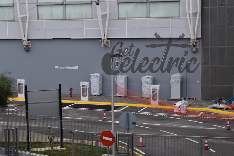 First Tesla Supercharger Under Construction in Greece