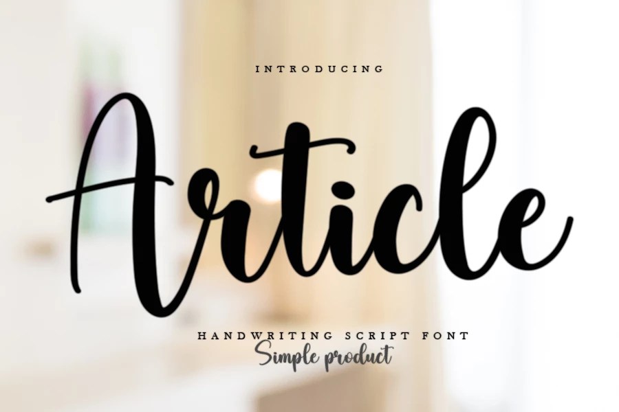 Article Regular PREMIUM Font