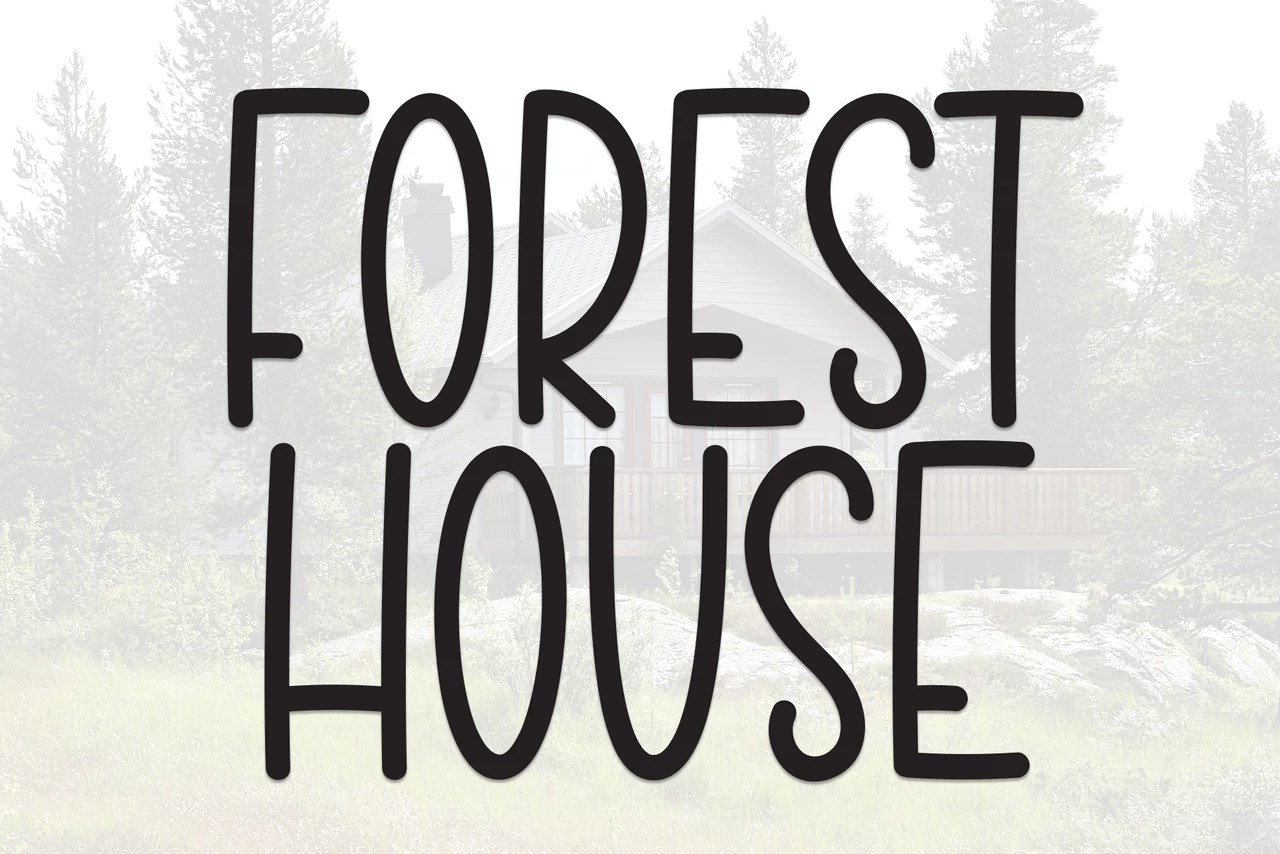 Forest House Regular Police de caractère PREMIUM TextStudio