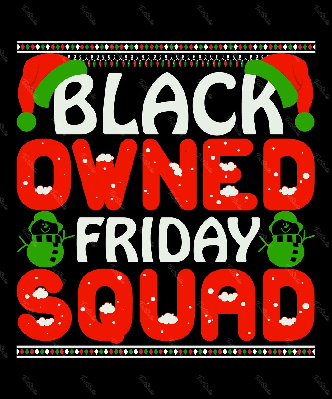 Black Owned Friday Squad PREMIUM Vector File