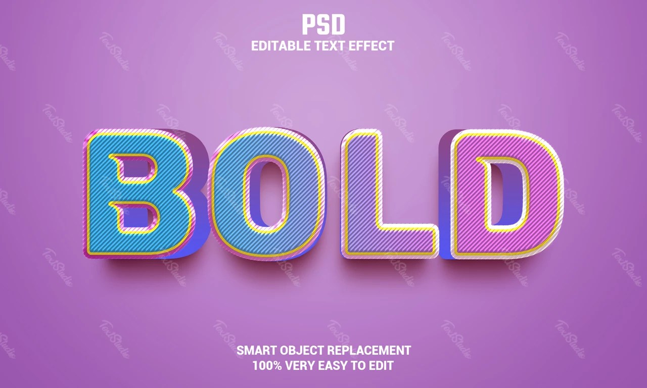 Bold Text Effect PREMIUM PSD File