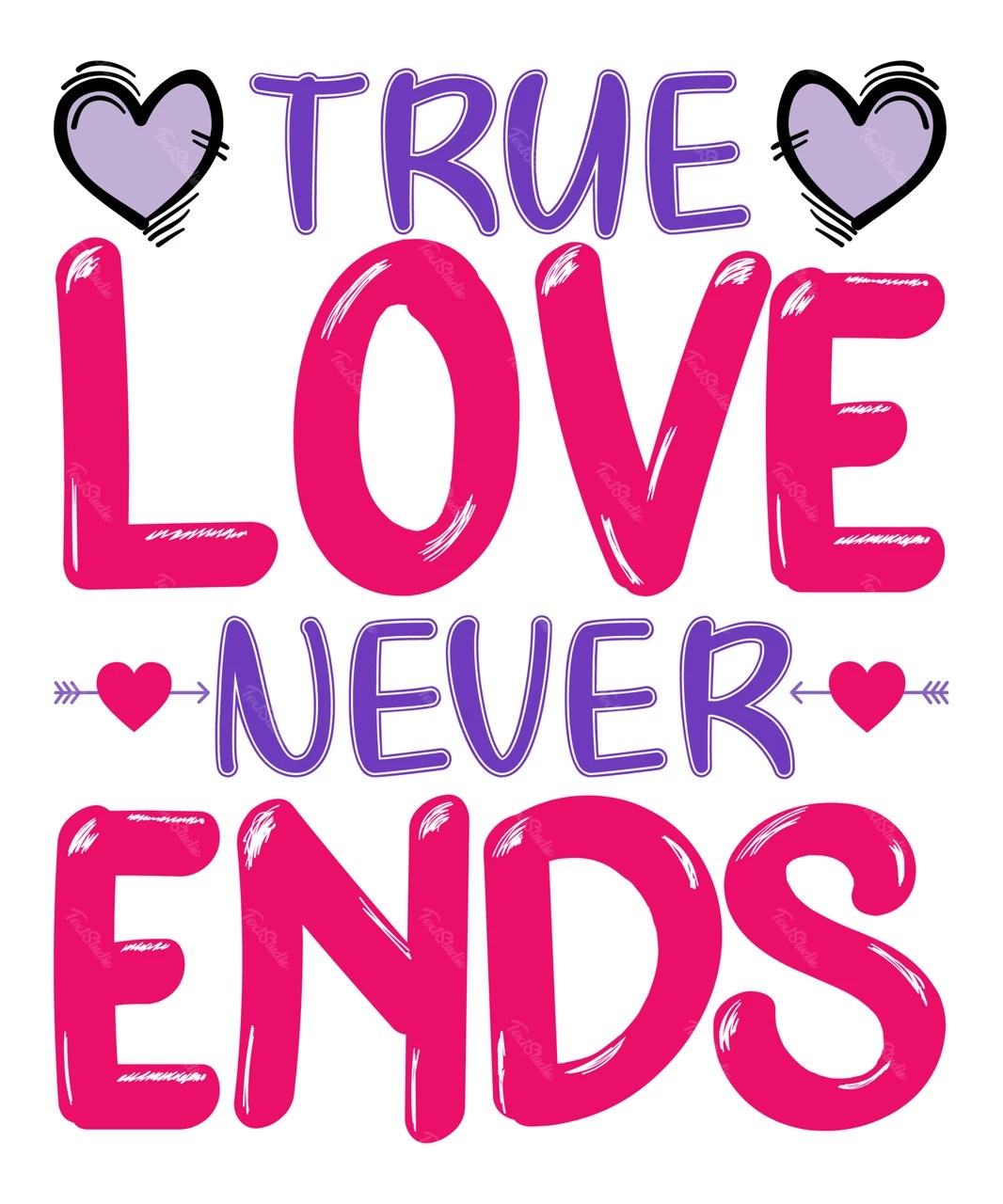 True Love Never Ends Free Vector File