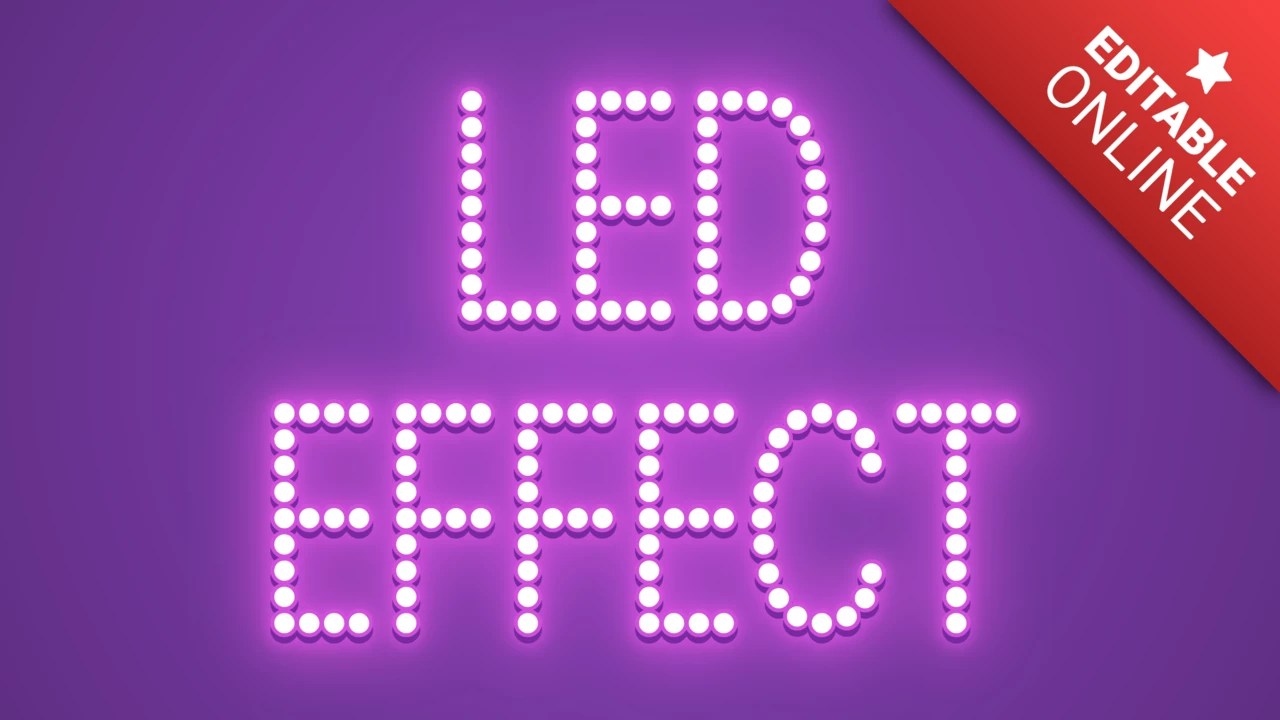 Led Text Effect Font Generator