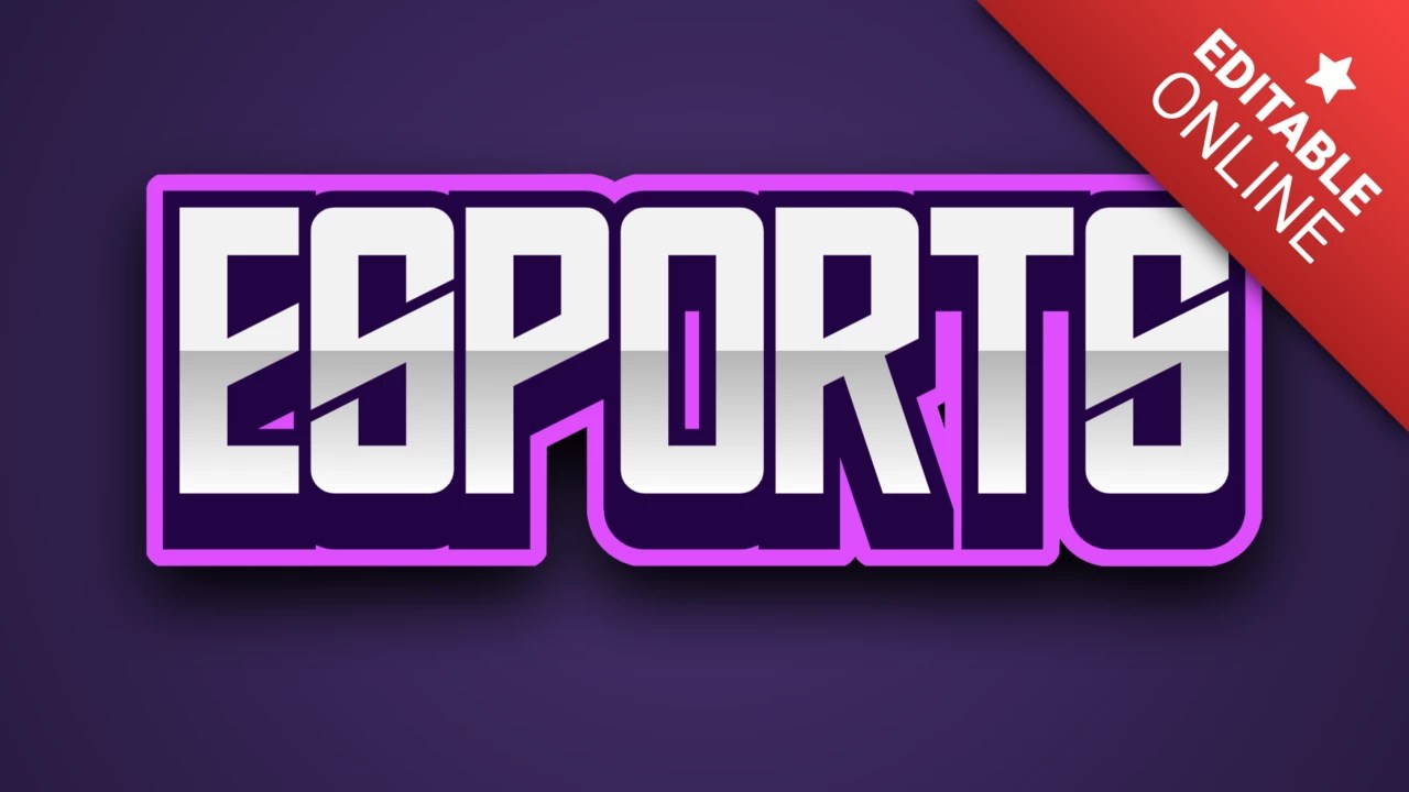 Purple ESports Text Effect Font Generator