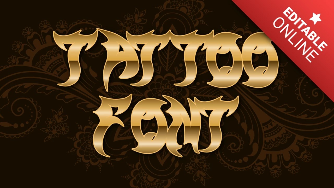 Tattoo Font Text Effect Generator