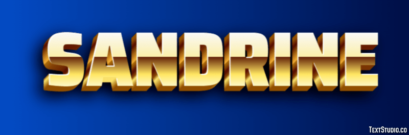 Sandrine Text Effect And Logo Design Name