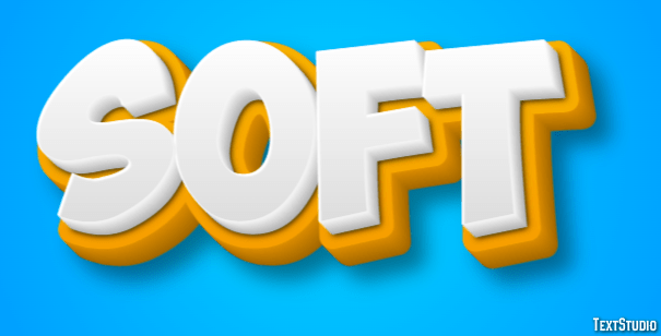 Soft Text Effect and Logo Design Word