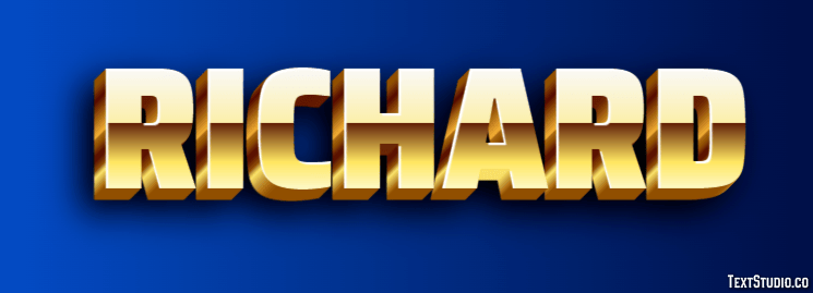 Richard Text Effect and Logo Design Name