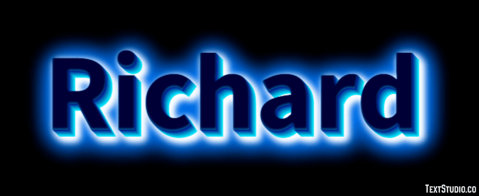 Richard Text Effect and Logo Design Name