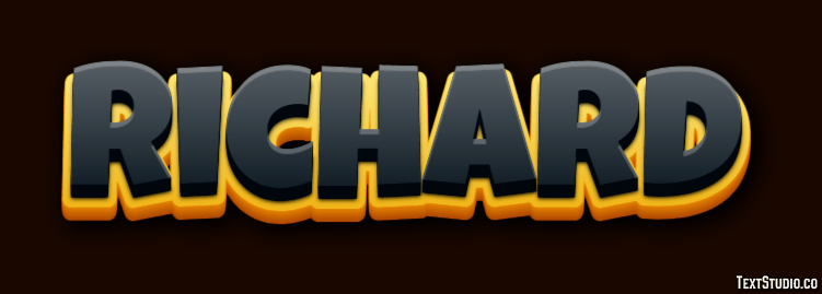 Richard Text Effect and Logo Design Name