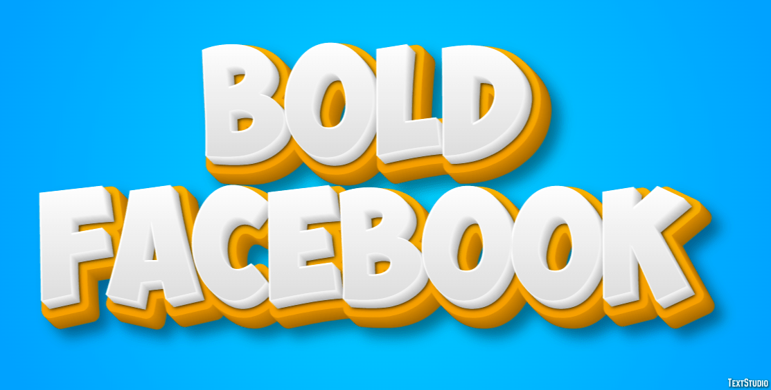 Bold Facebook Text Effect and Logo Design Font