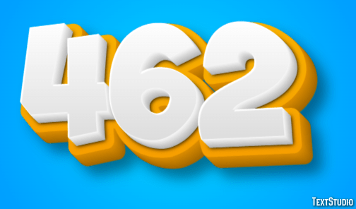 462 Text Effect and Logo Design Number