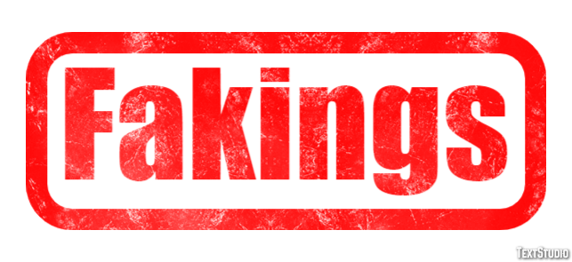 Fakings Efecto de texto y diseño de logotipos Tendencia