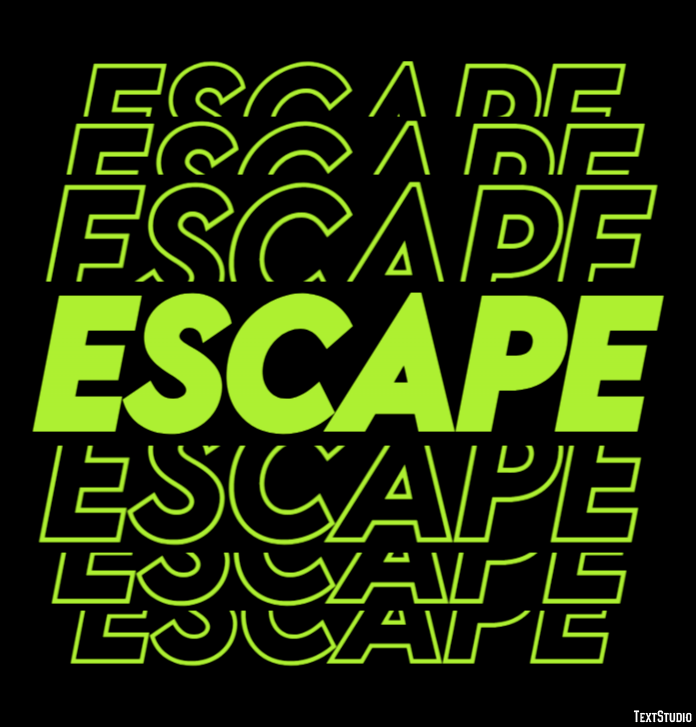 Escape Text Effect and Logo Design Word