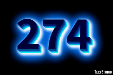 274 Text Effect and Logo Design Number