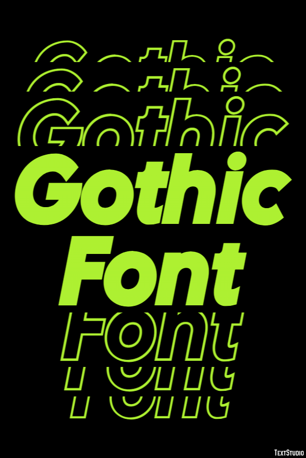 Gothic Font Text Effect and Logo Design Font