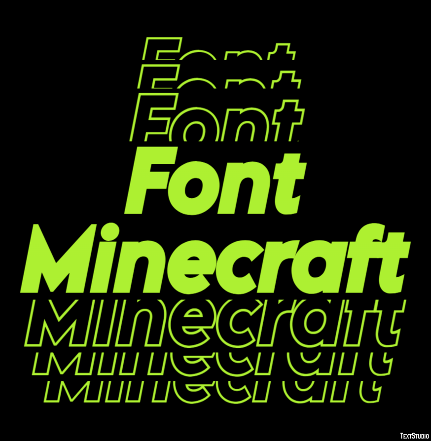 Font Minecraft Text Effect and Logo Design Font