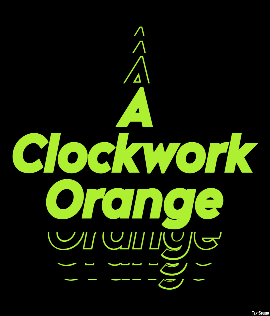 A Clockwork Orange Text Effect and Logo Design Movie