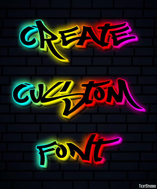 Create Custom Font Text Effect and Logo Design Font