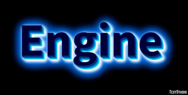 Engine Text Effect and Logo Design Word