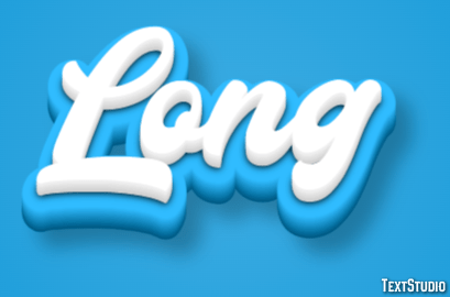 Long Text Effect and Logo Design Word