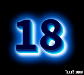 Number 18 Design Png