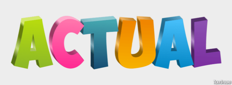 Actual Multicolor For The New Year Text Effect Generator