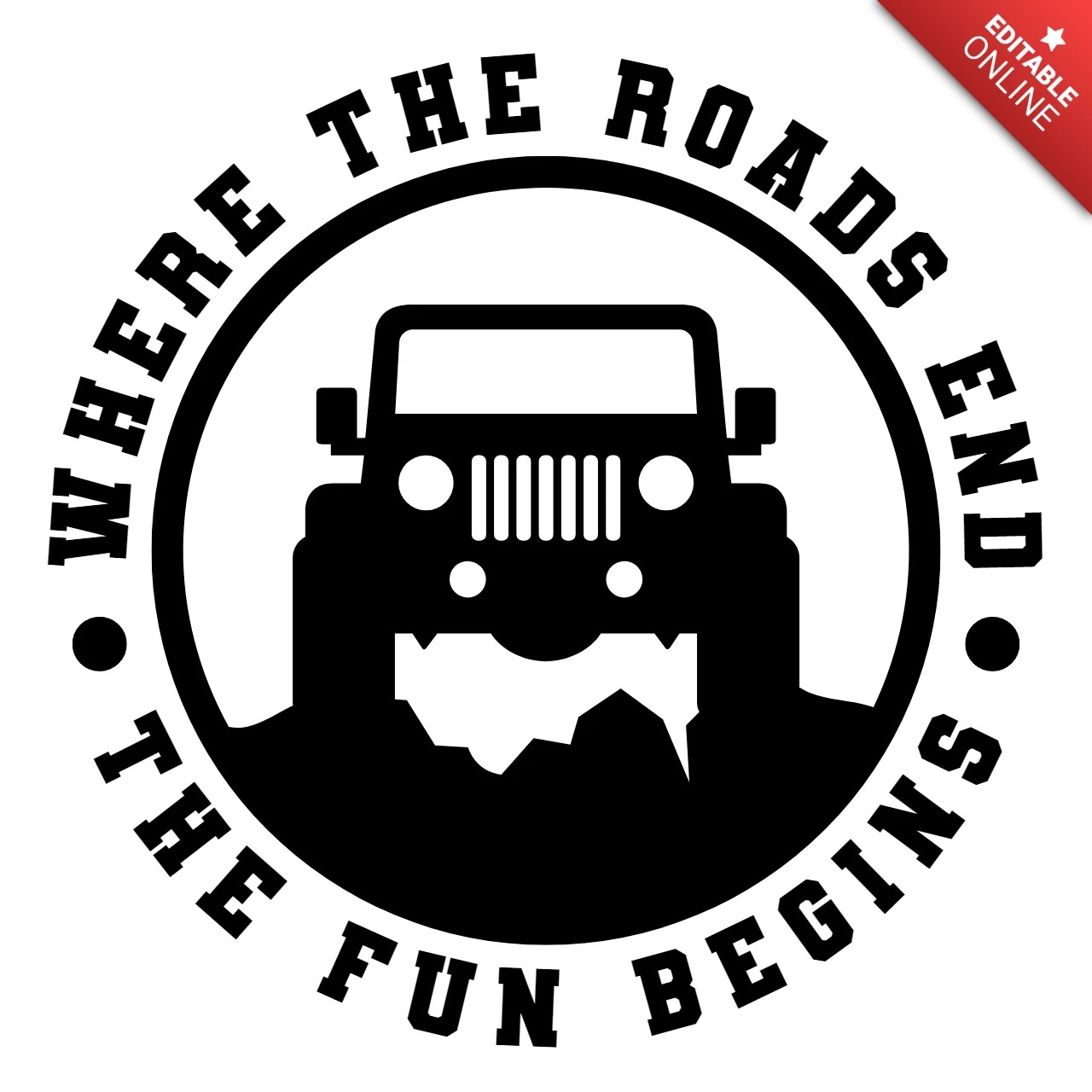 Offroad Car Extreme Logo Design Template Free Design Template