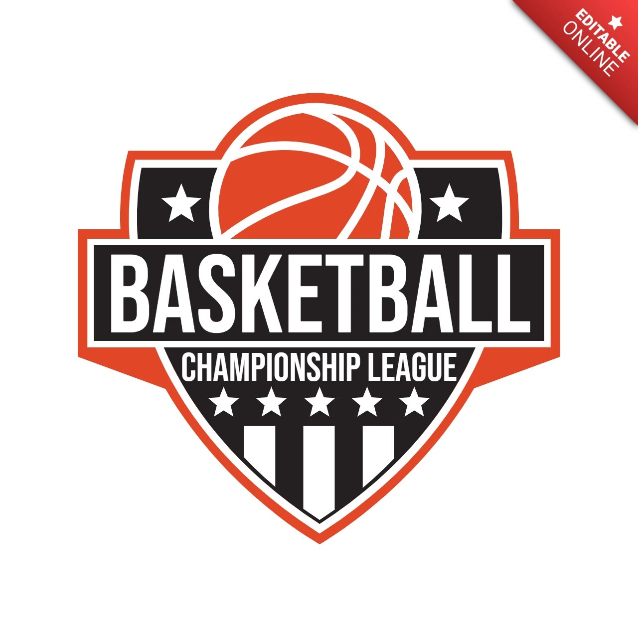 Basketball Sports Club Badge Logo Design Template Free Design Template