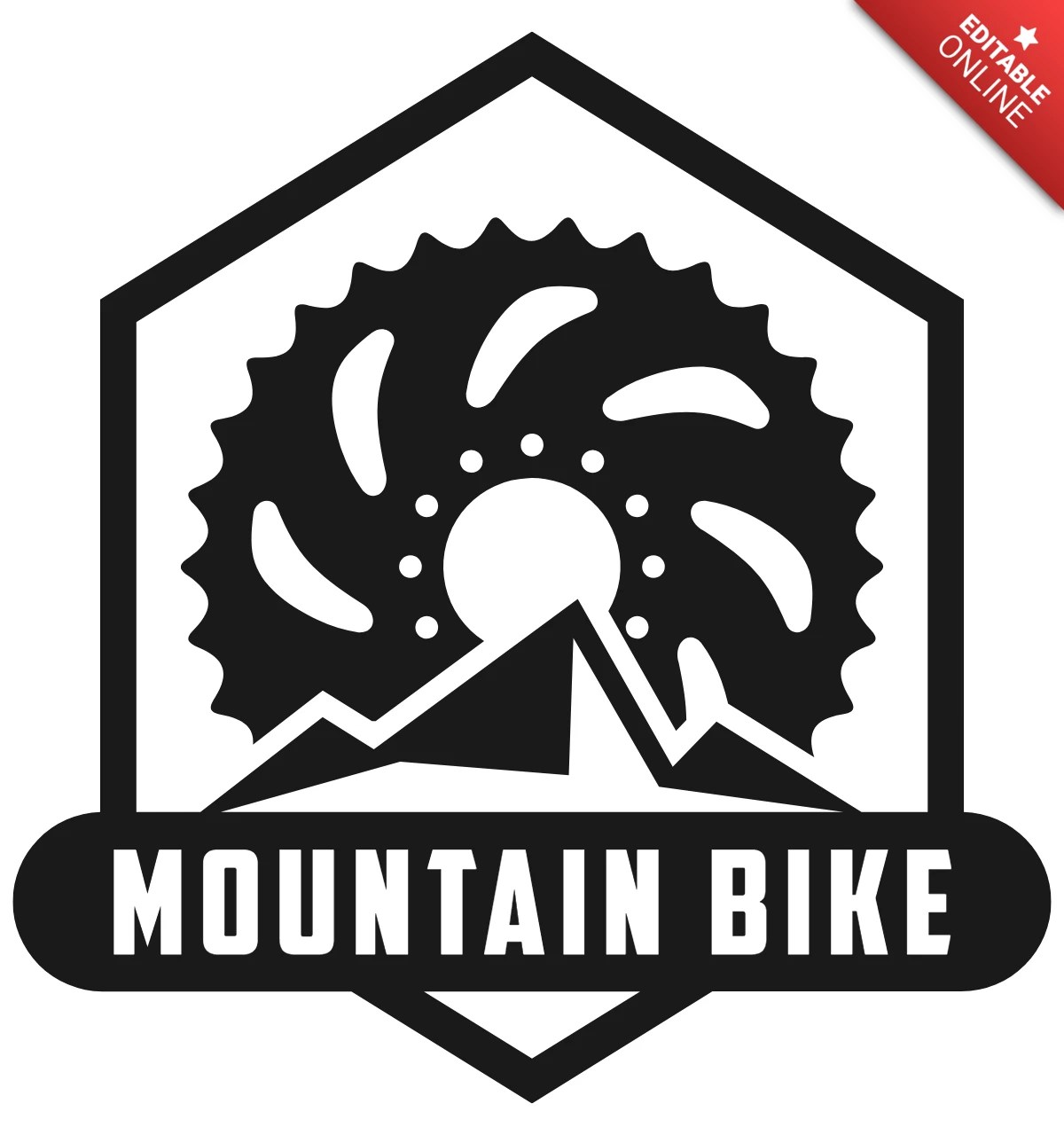 Mountain Bike Logo Design Template Free Design Template
