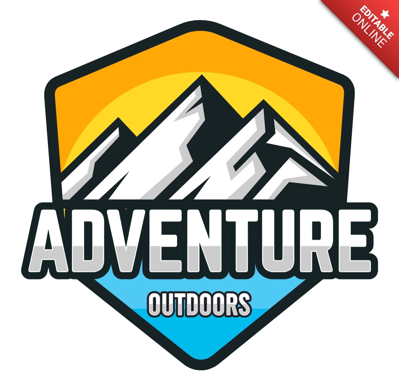 Adventure Expedition Mountains Outdoor Logo Design Template Free
