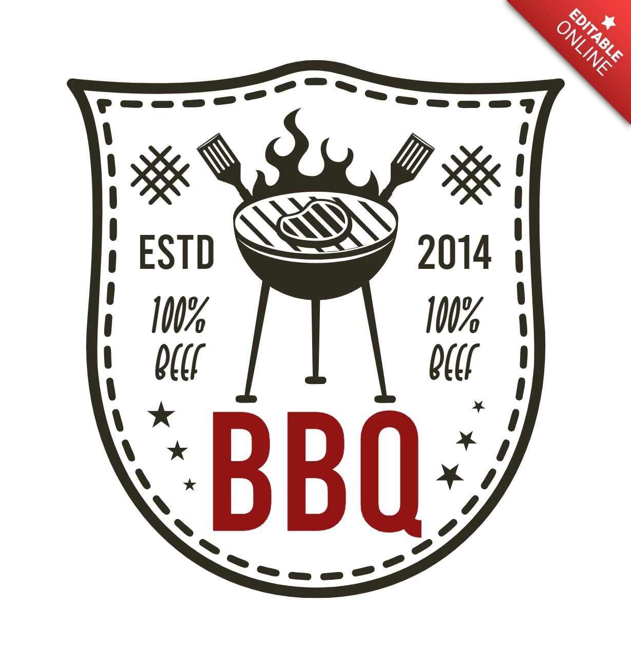 BBQ Bar Logo Template Design Free Design Template