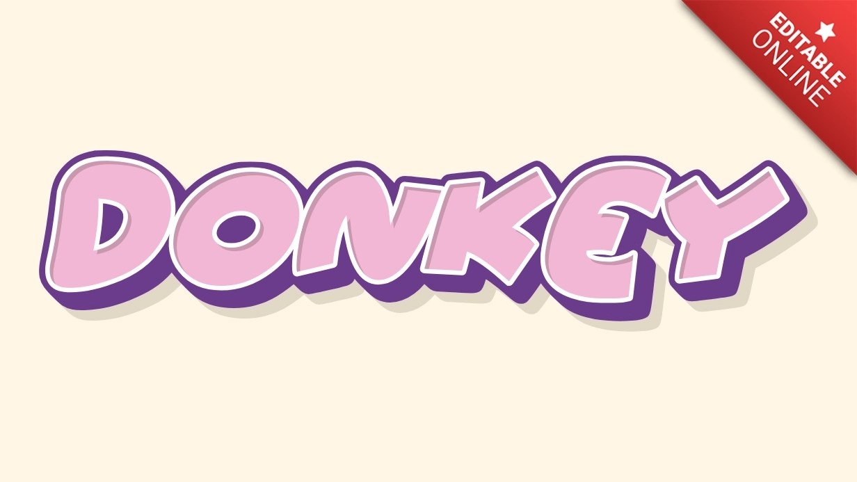 Donkey Text Effect Generator