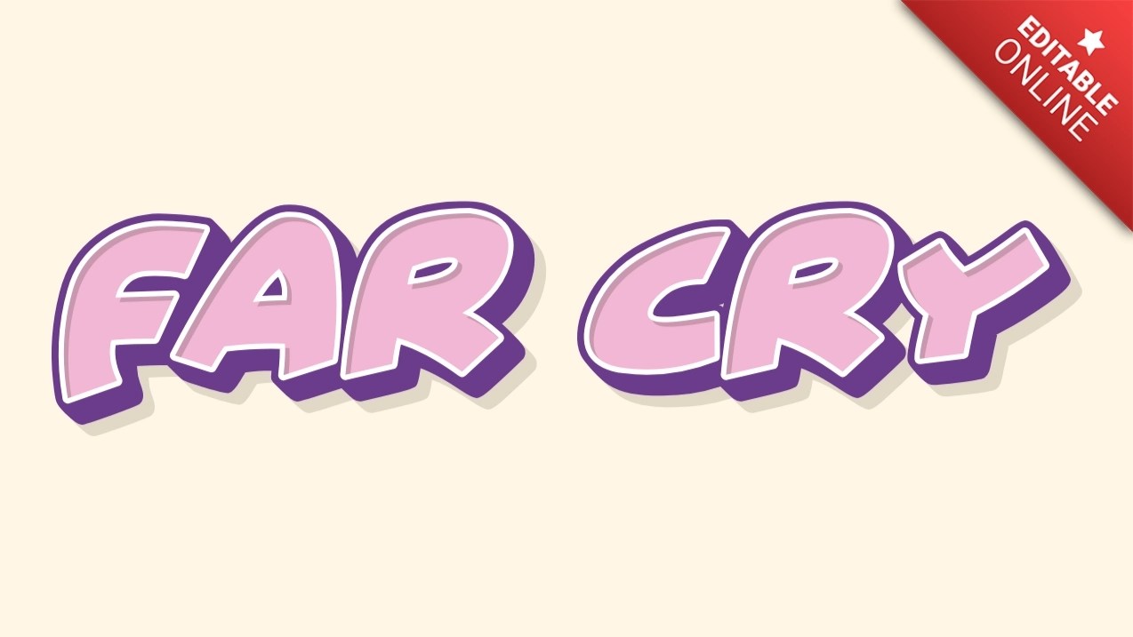 Far Cry Girl Boy Text Effect Generator