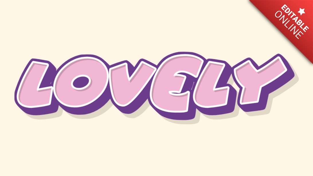 Lovely Girl Boy Text Effect Generator