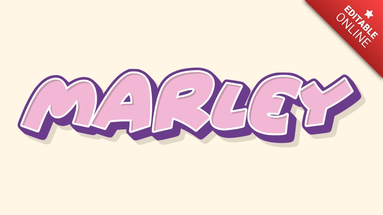 Marley Girl Boy Text Effect Generator