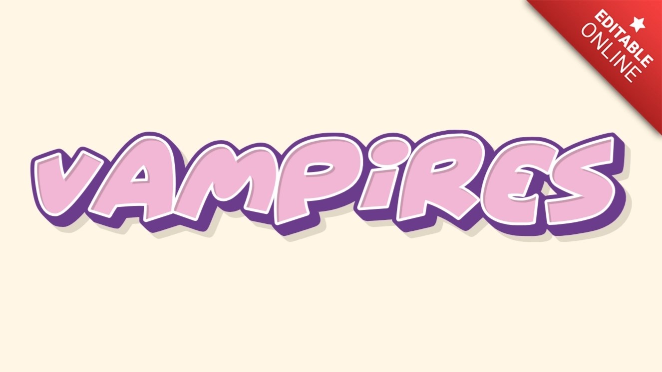 Vampires Girl Boy Text Effect Generator