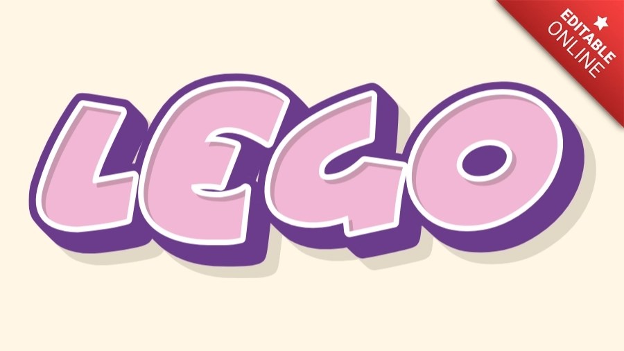 LEGO Girl Boy Text Effect Generator