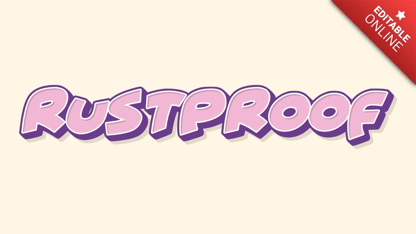 Rustproof Girl Boy Text Effect Generator