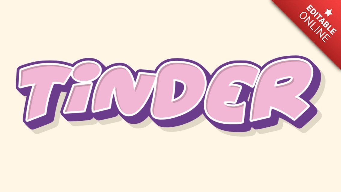 Tinder Girl Boy Text Effect Generator