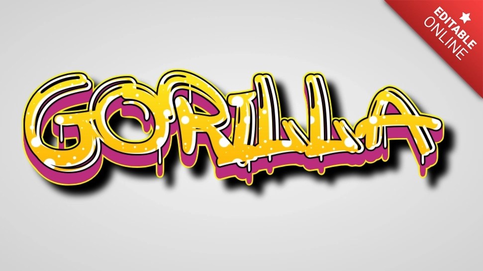 Gorilla Text Effect Generator